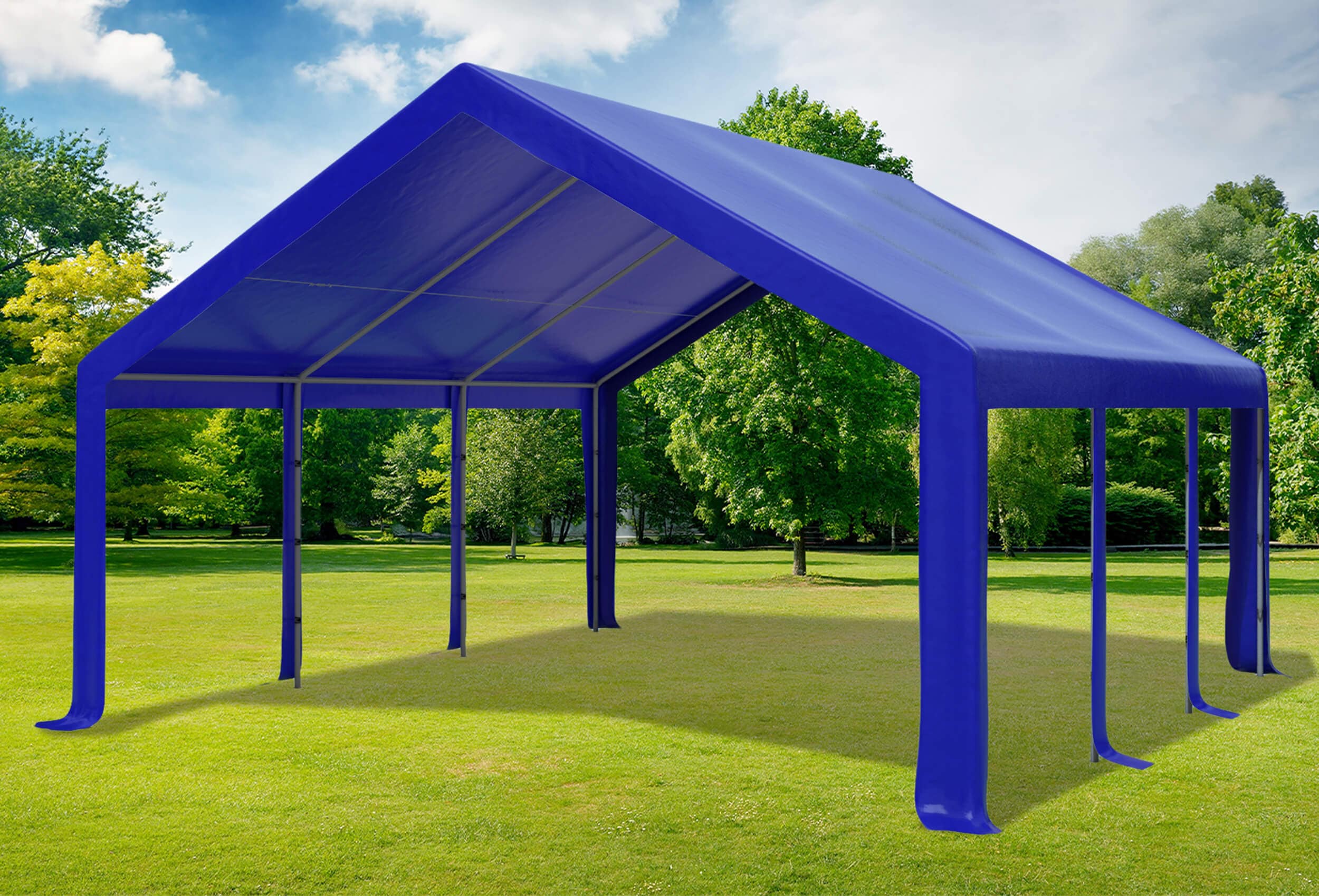 5x6 m Dachplane PVC inkl. Zubehör, 5 Farben