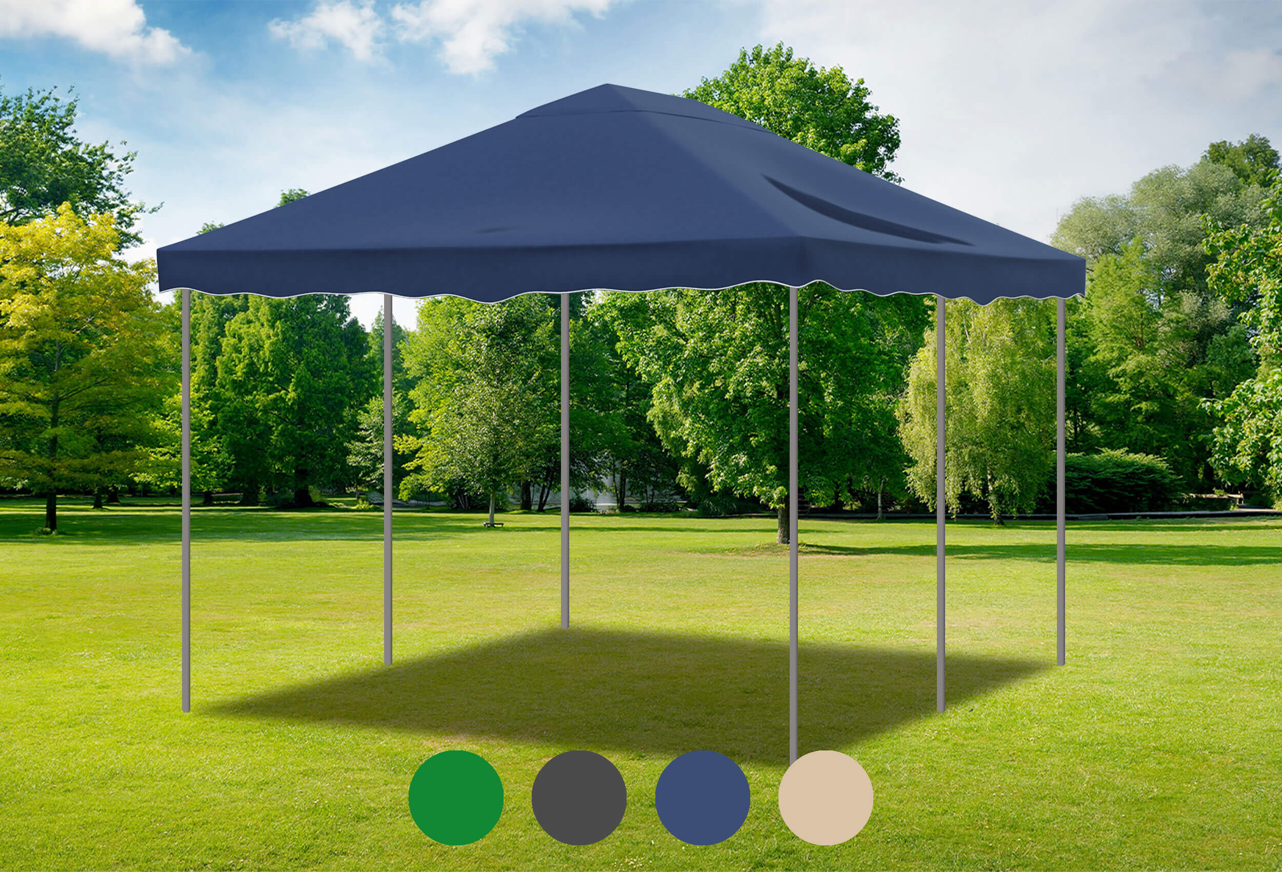 Blaues Ersatzdach für die Deluxe Serie 3m x 4m