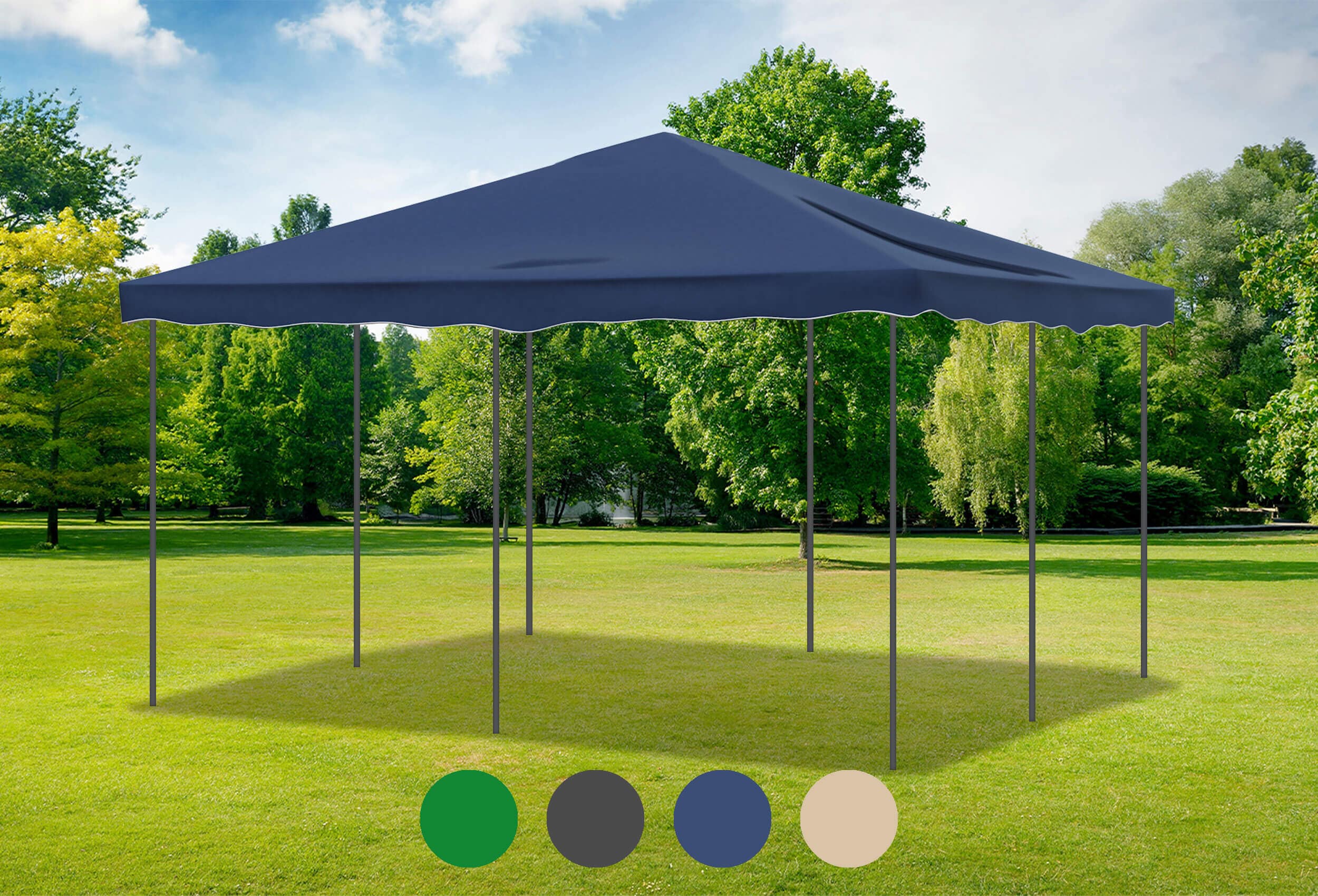 Blaues Ersatzdach für die Deluxe Serie 4m x 4m