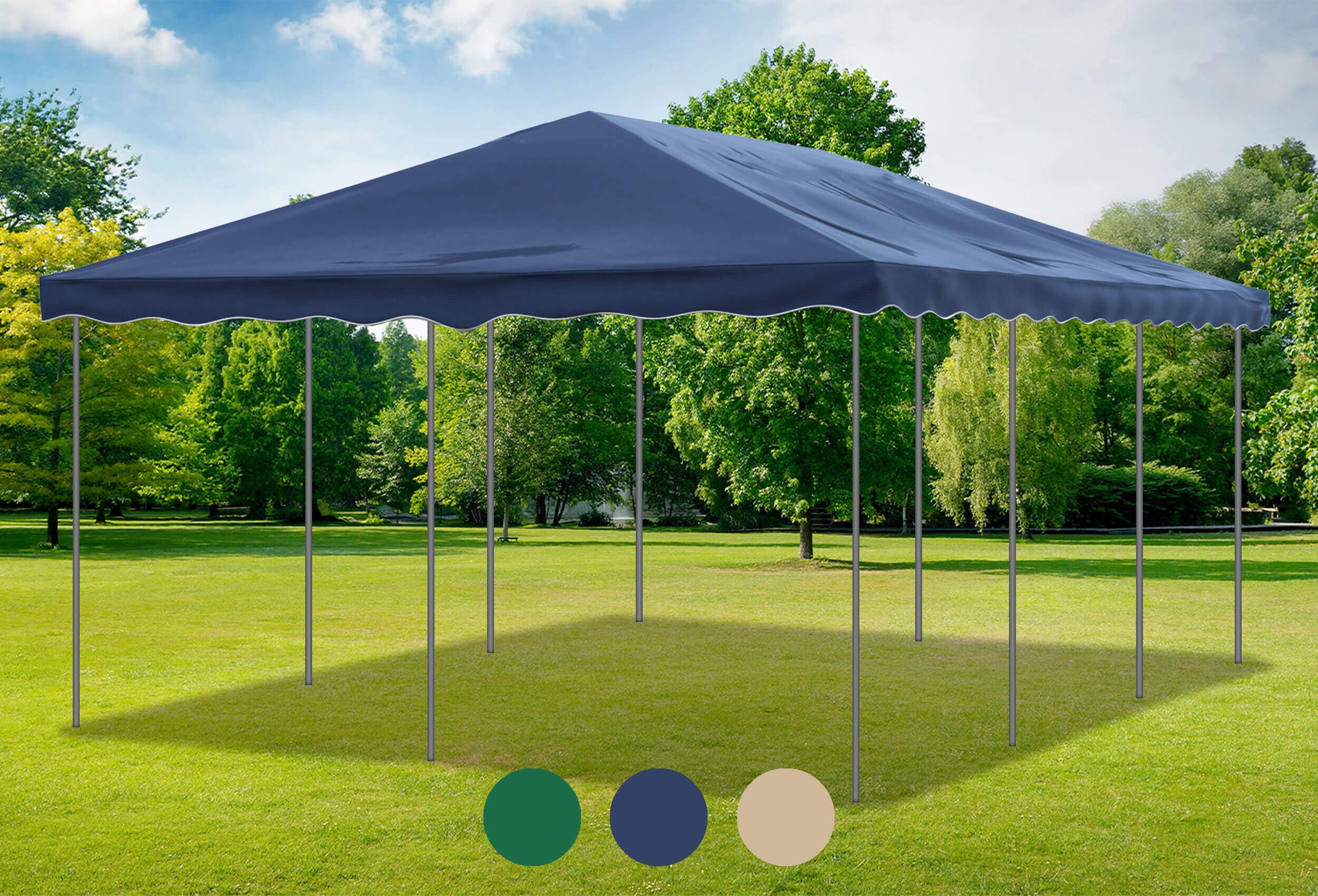 Blaues Ersatzdach für die Deluxe Serie 4m x 6m