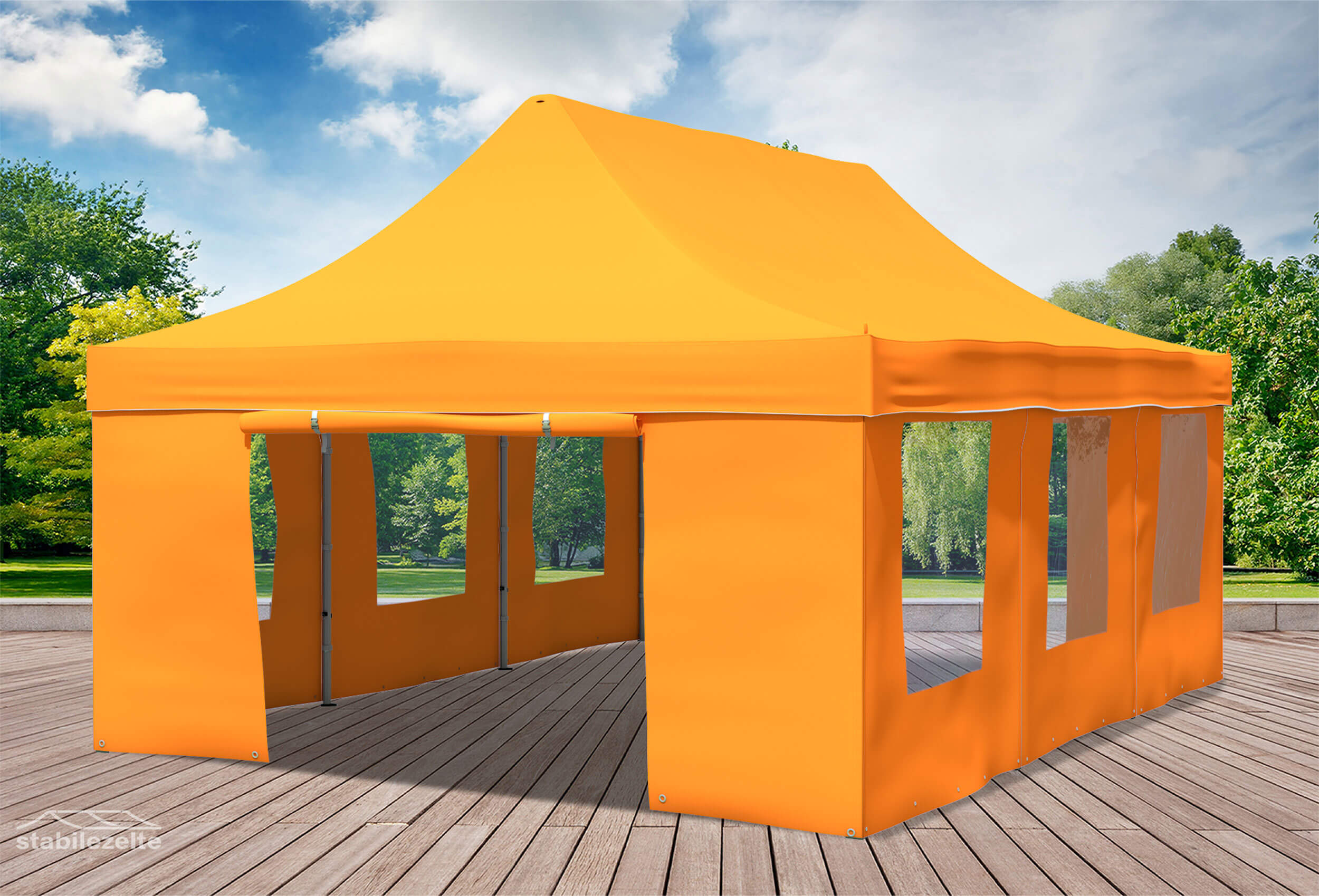 4x6 m Faltpavillon, Orange