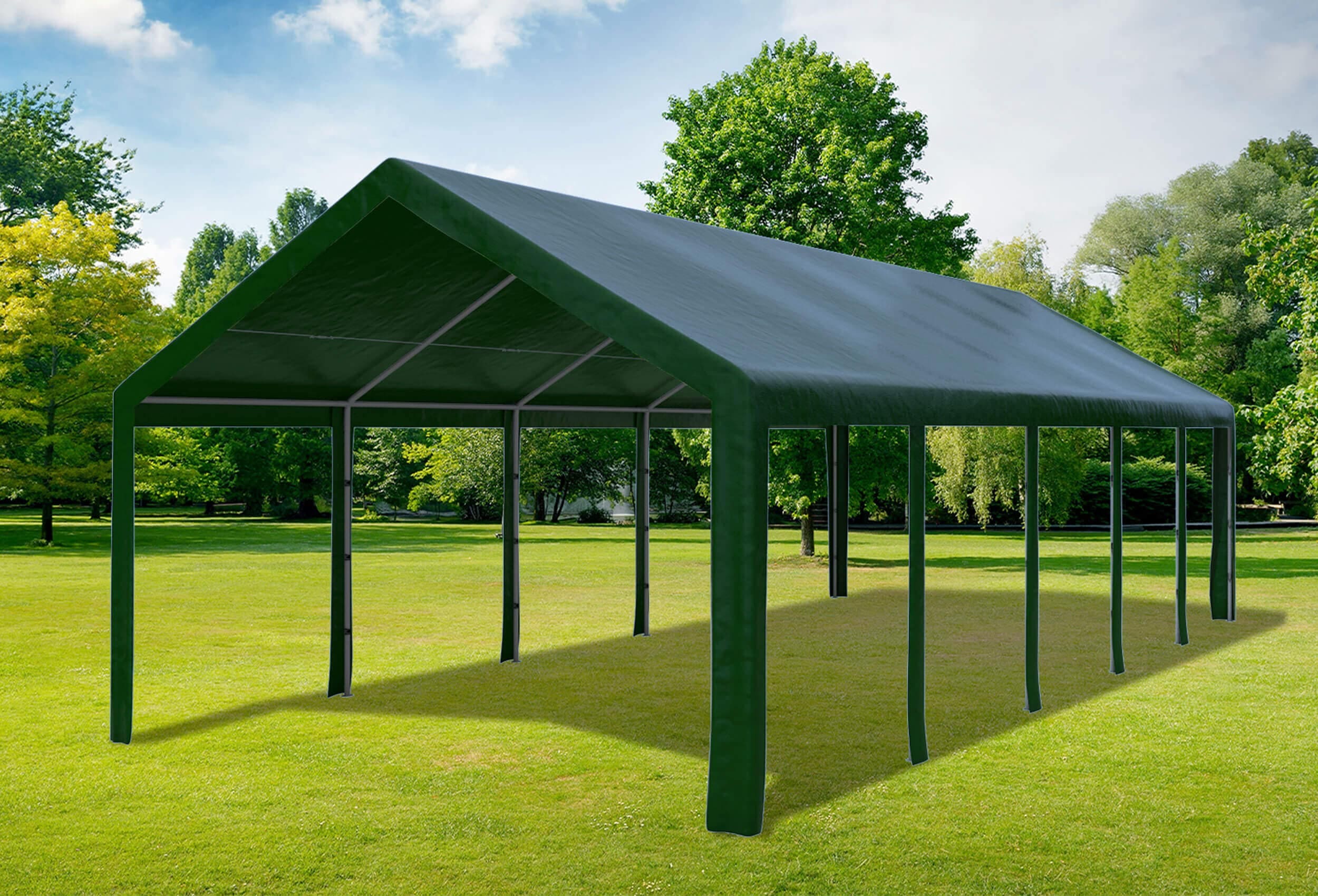 4x10 m Dachplane PE inkl. Zubehör, 2 Farben