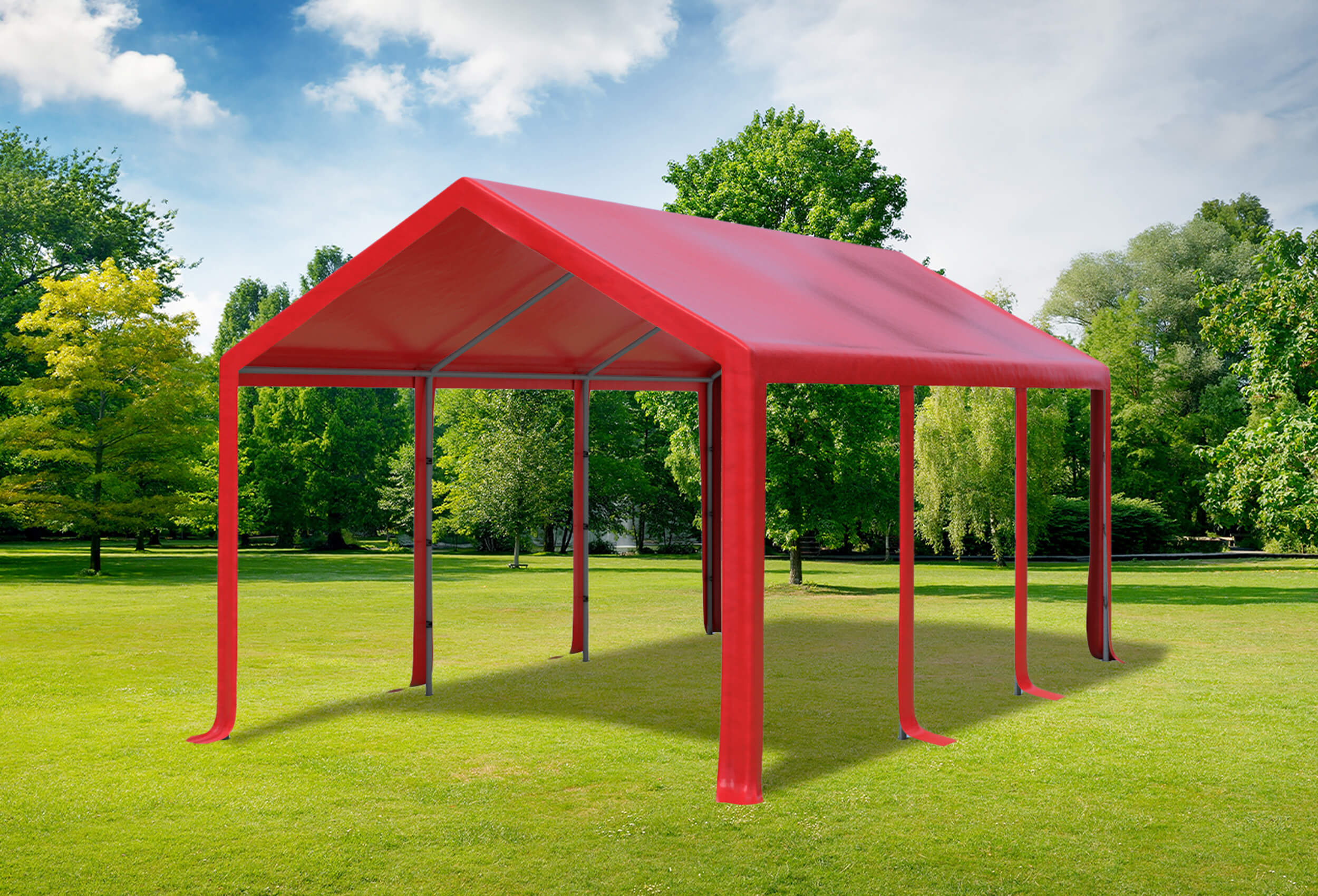 3x6 m Dachplane PVC inkl. Zubehör, 7 Farben
