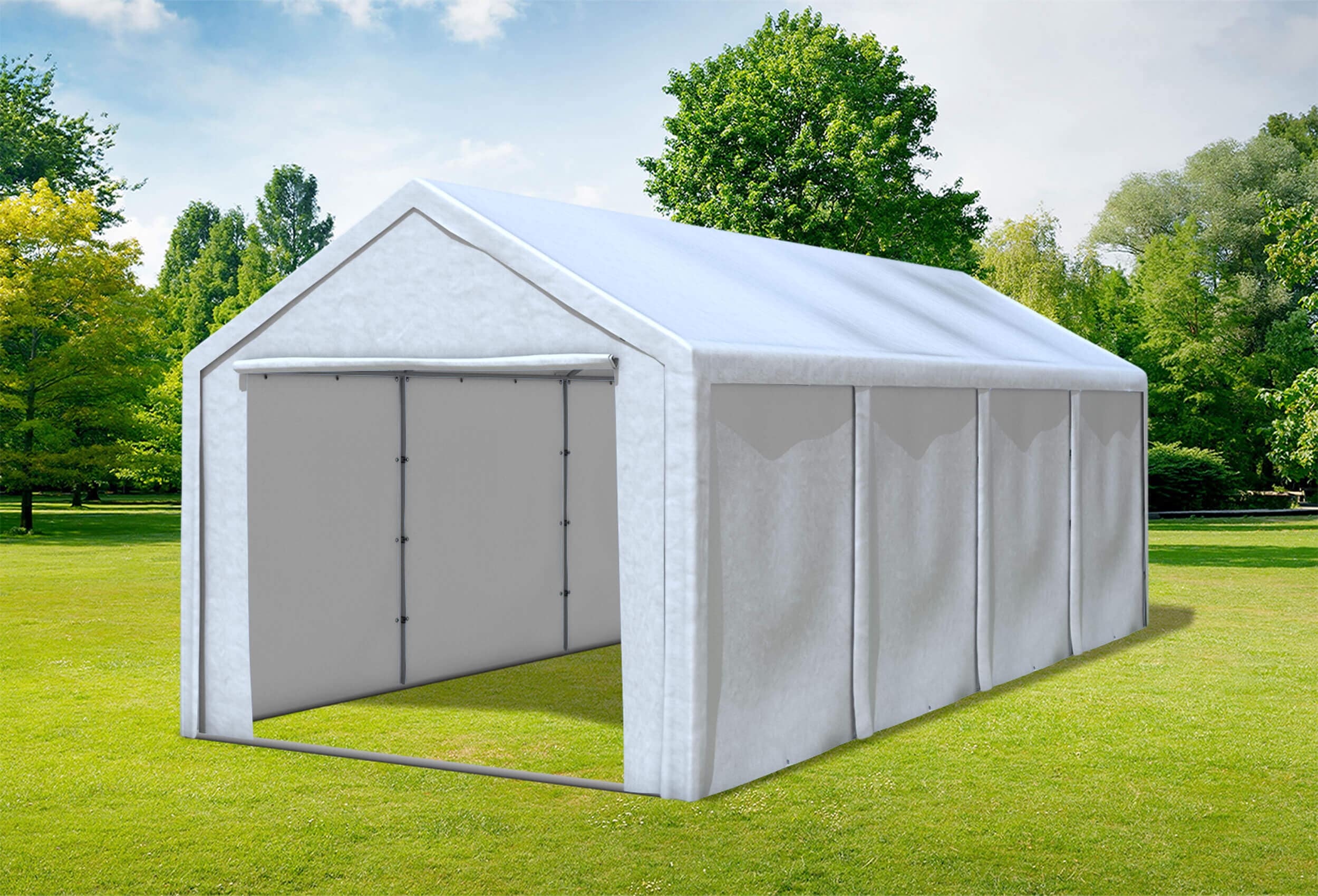 3x8 m Partyzelt, PE weiß