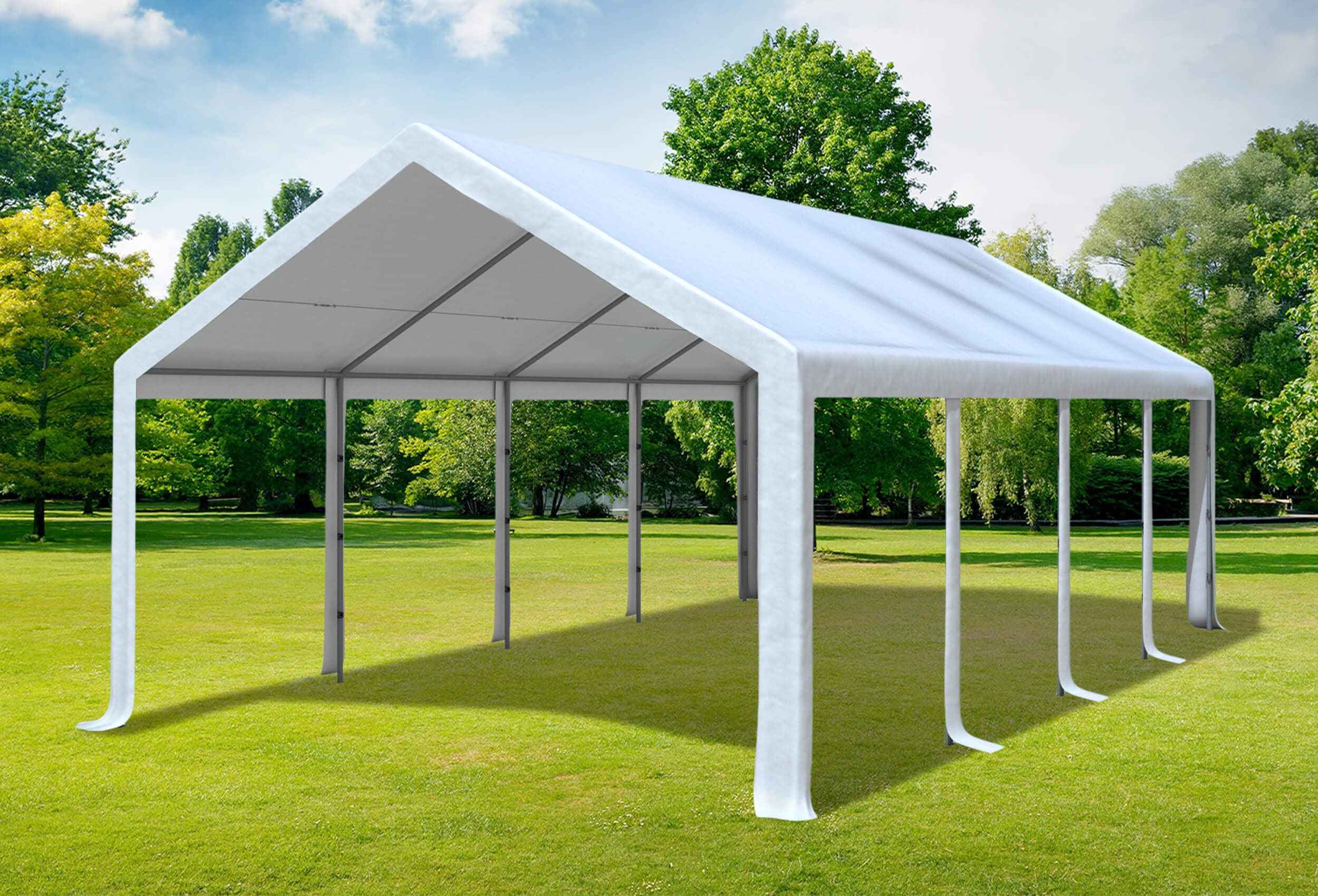 4x8 m Dachplane PVC inkl. Zubehör, 7 Farben