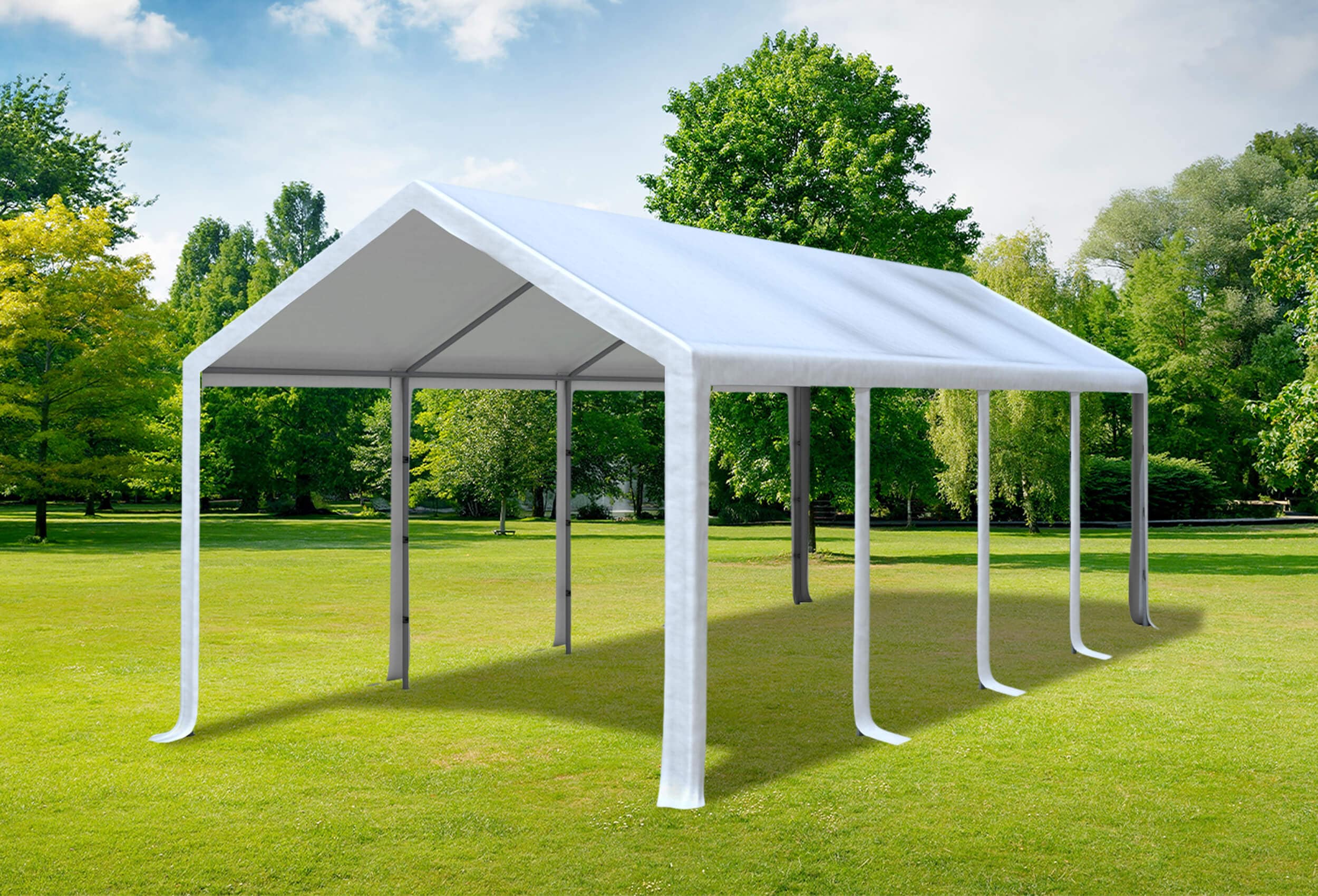 3x8 m Dachplane PVC inkl. Zubehör, 5 Farben