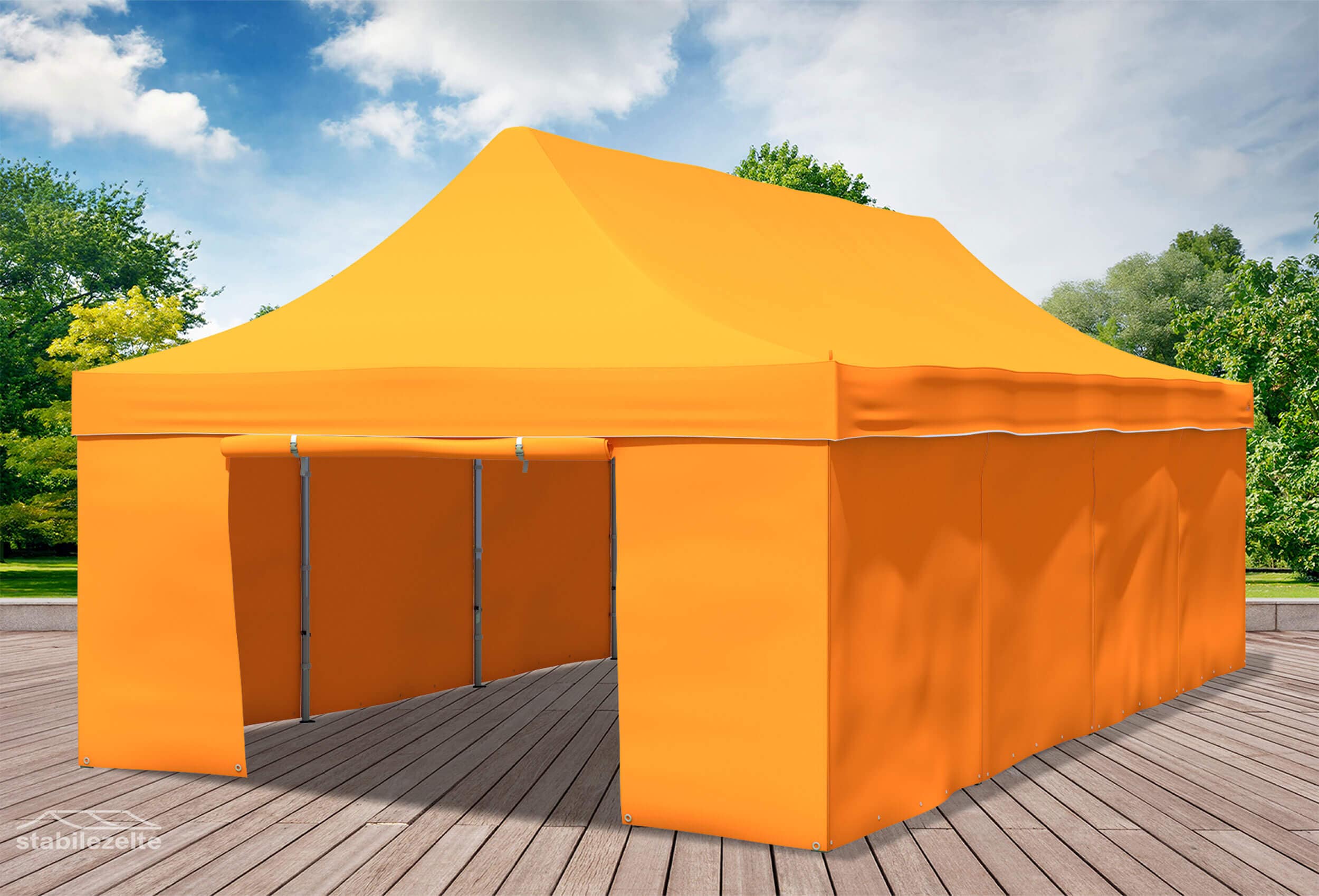 4x8 m Faltpavillon, Orange