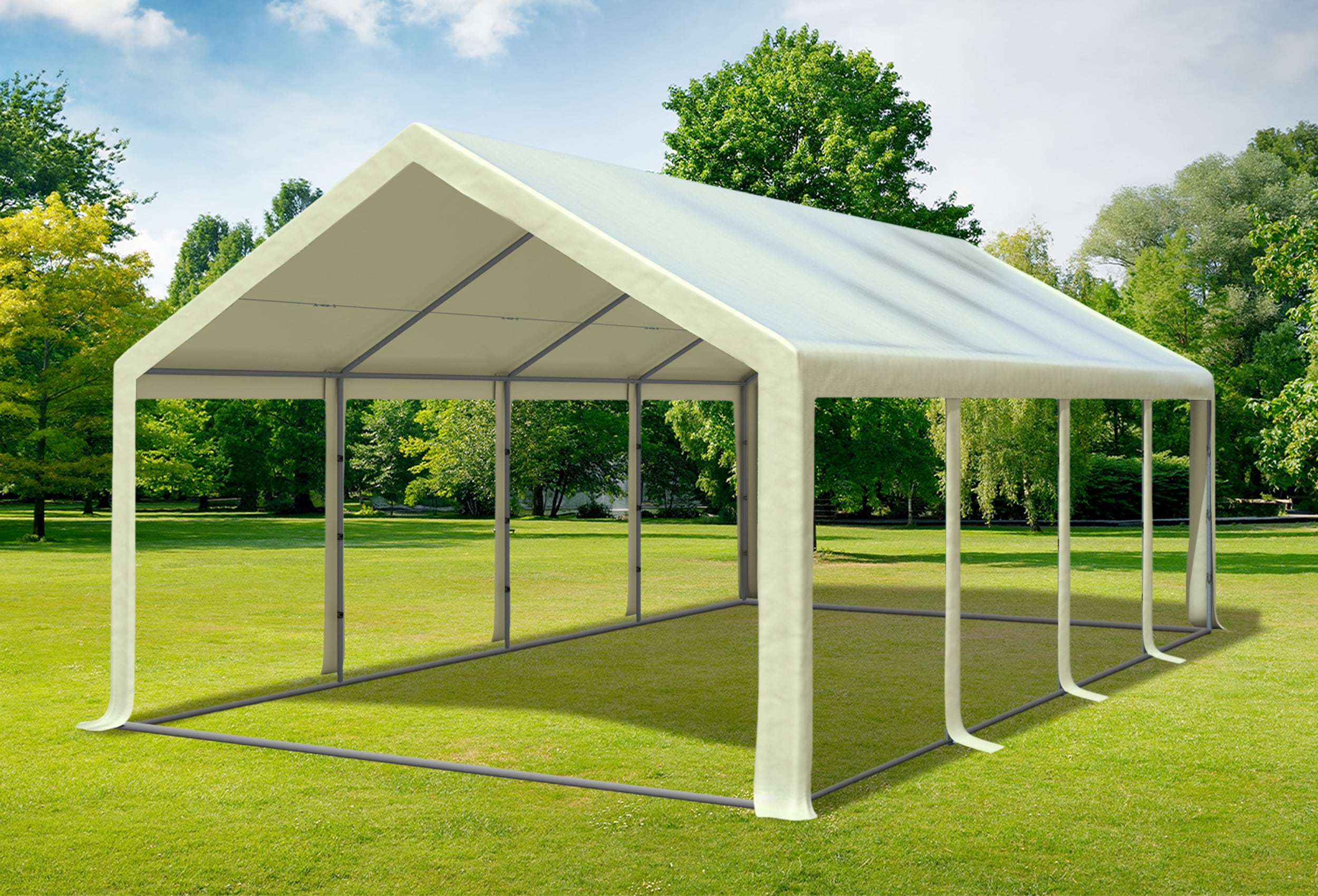 4x8 m Partyzelt, PVC Beige