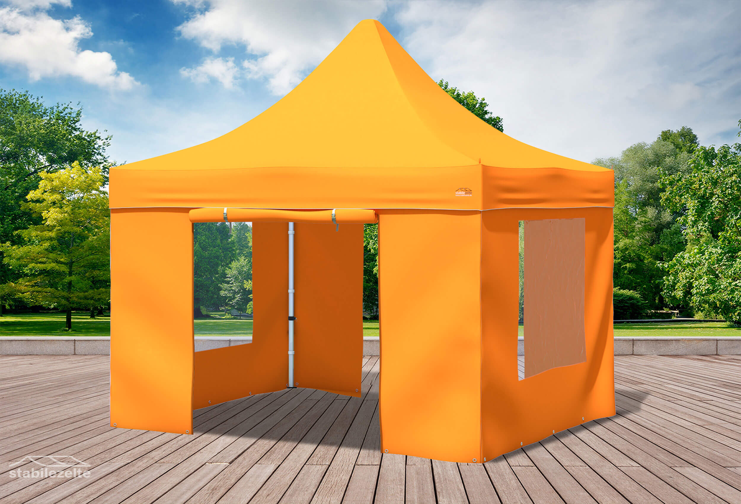 3x3 m Faltpavillon, Orange