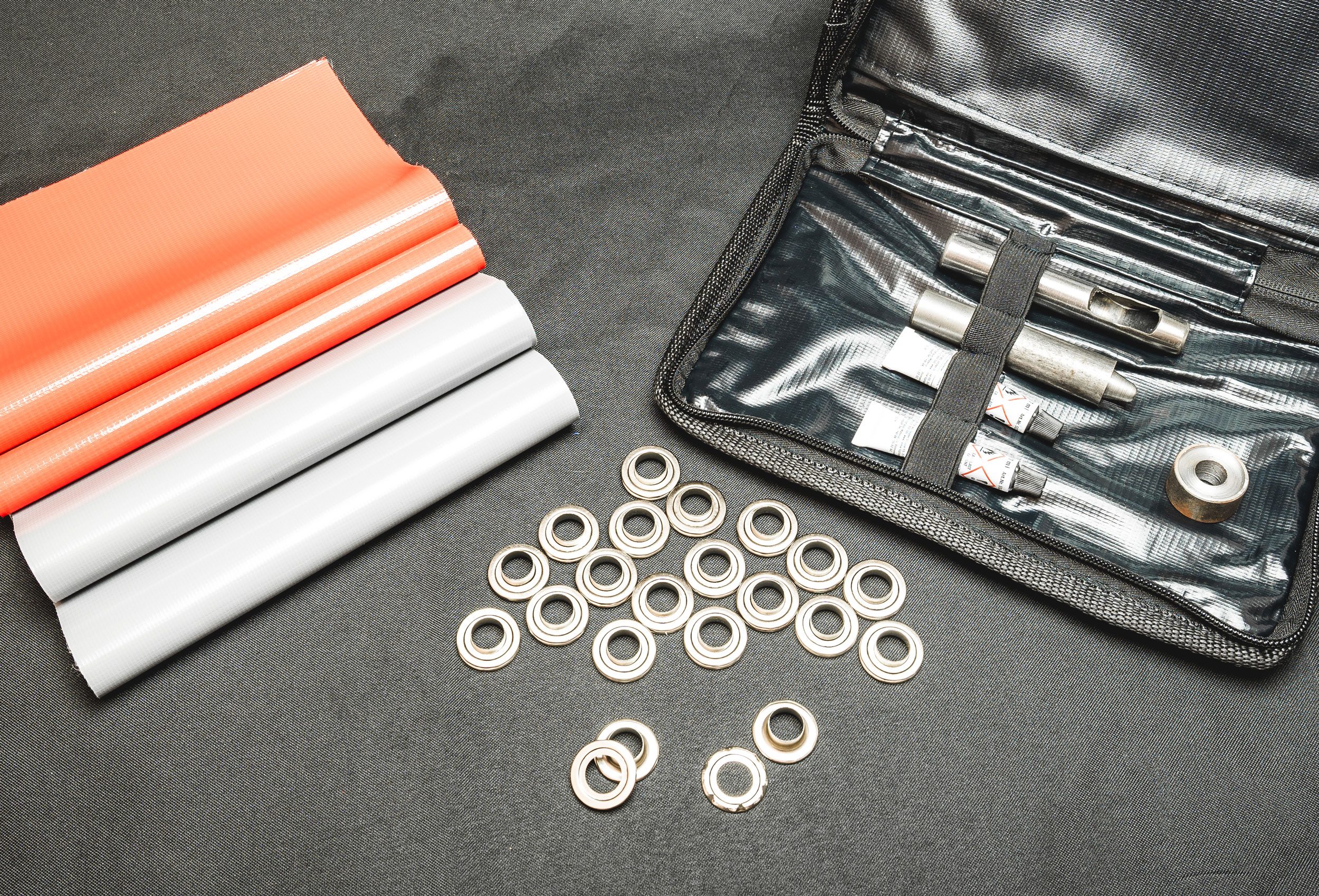 Reparatur-Set für PVC Zelte, versch. Farben