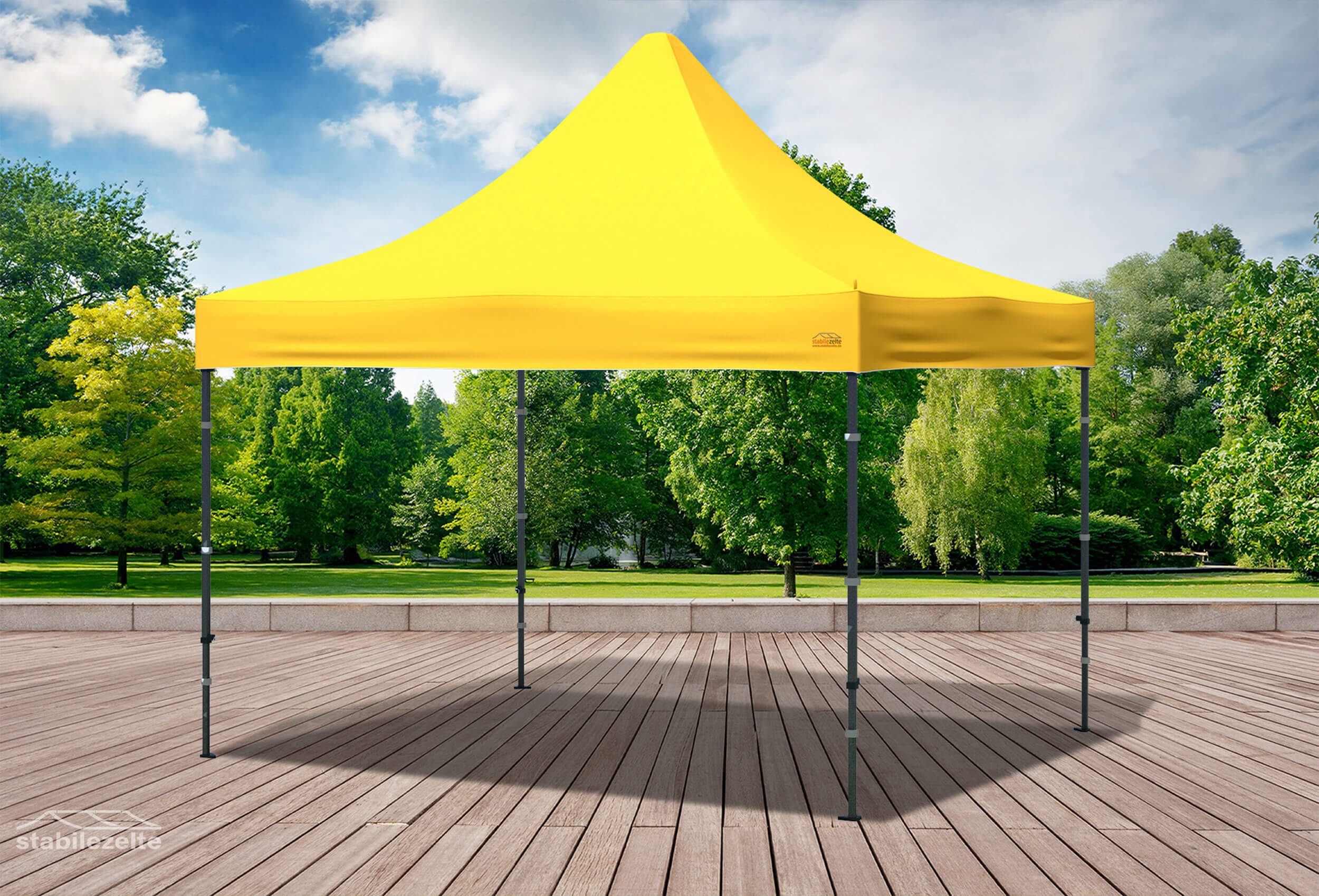 3x3 m Faltpavillon, gelb