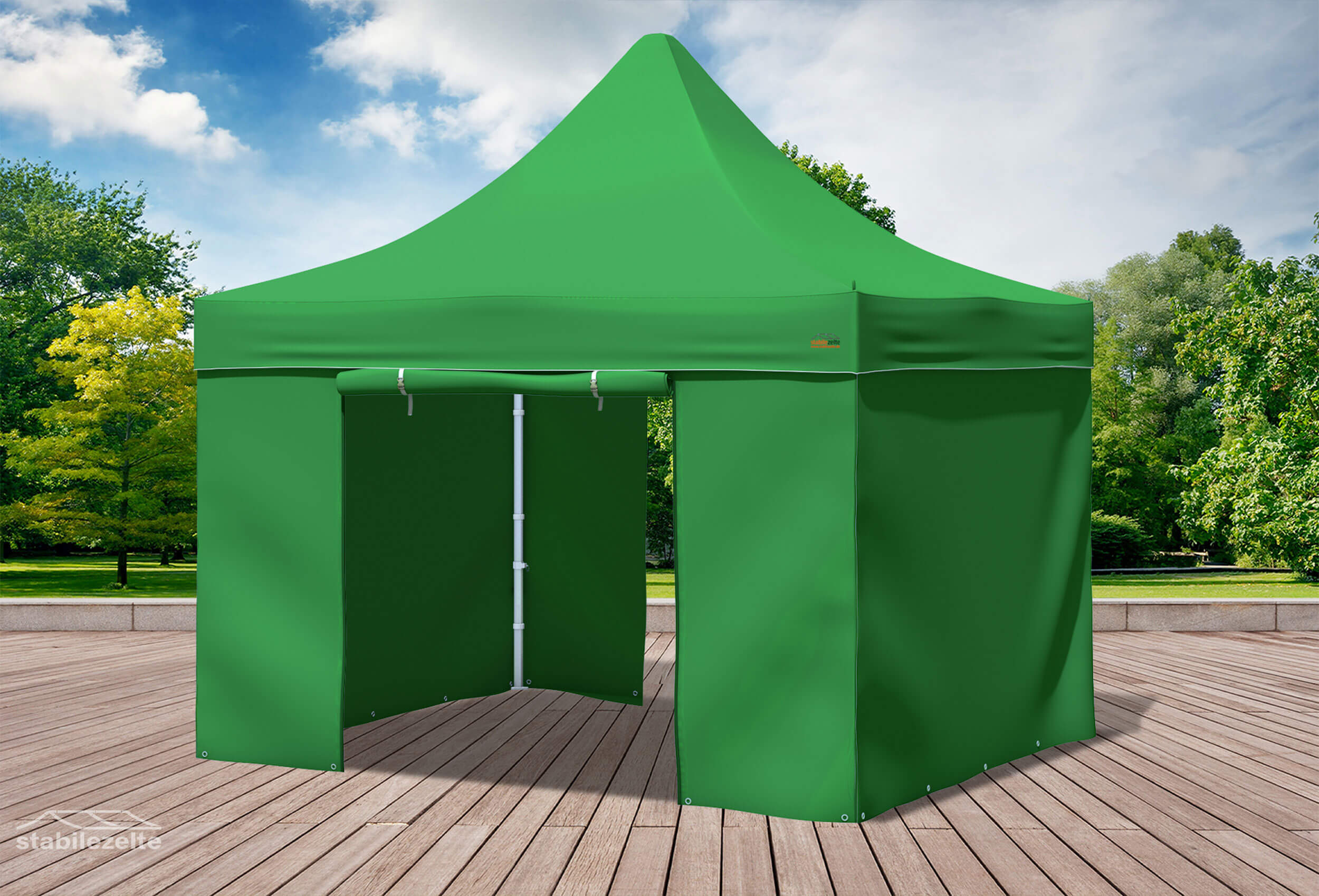 3x3 m Faltpavillon, grün