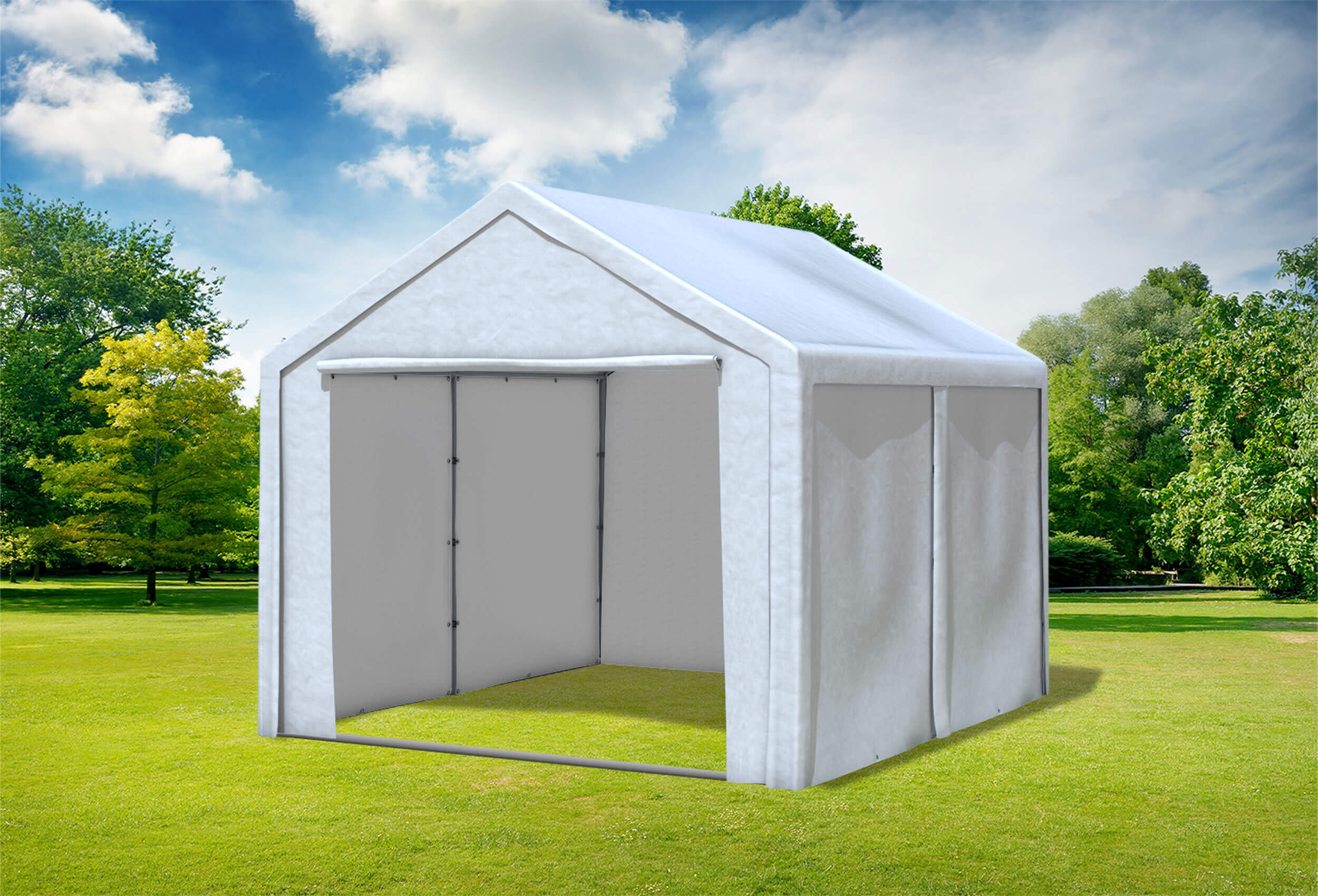 3x4 m Partyzelt, PE weiß