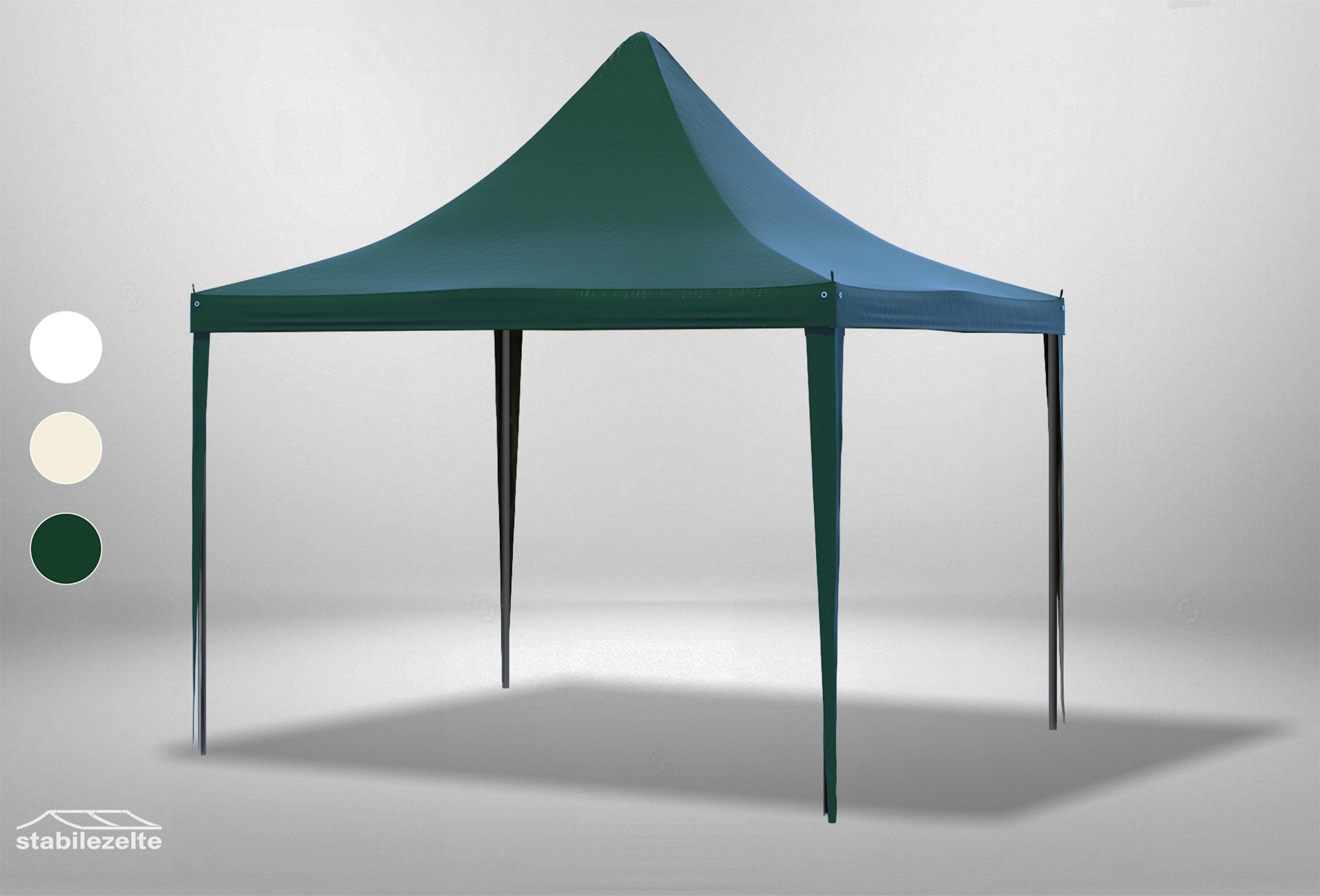 3x3 m Dachplane Arabica PVC inkl. Zubehör, 3 Farben