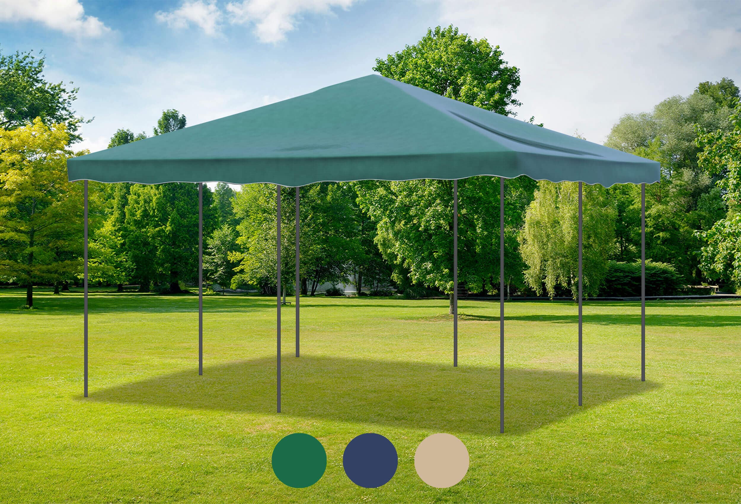 Grünes Ersatzdach für die Deluxe Serie 4m x 4m