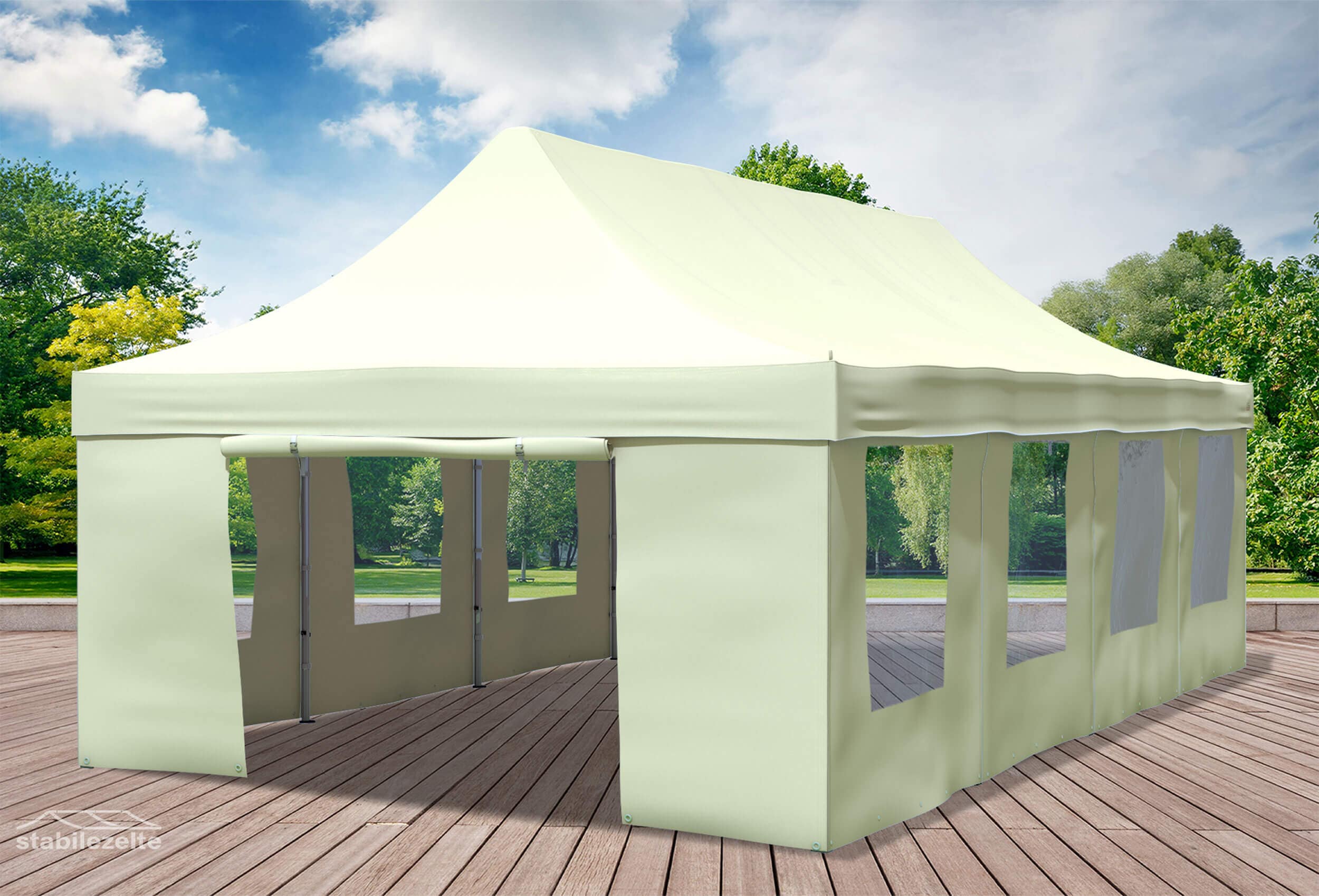 4x8 m Faltpavillon, Beige
