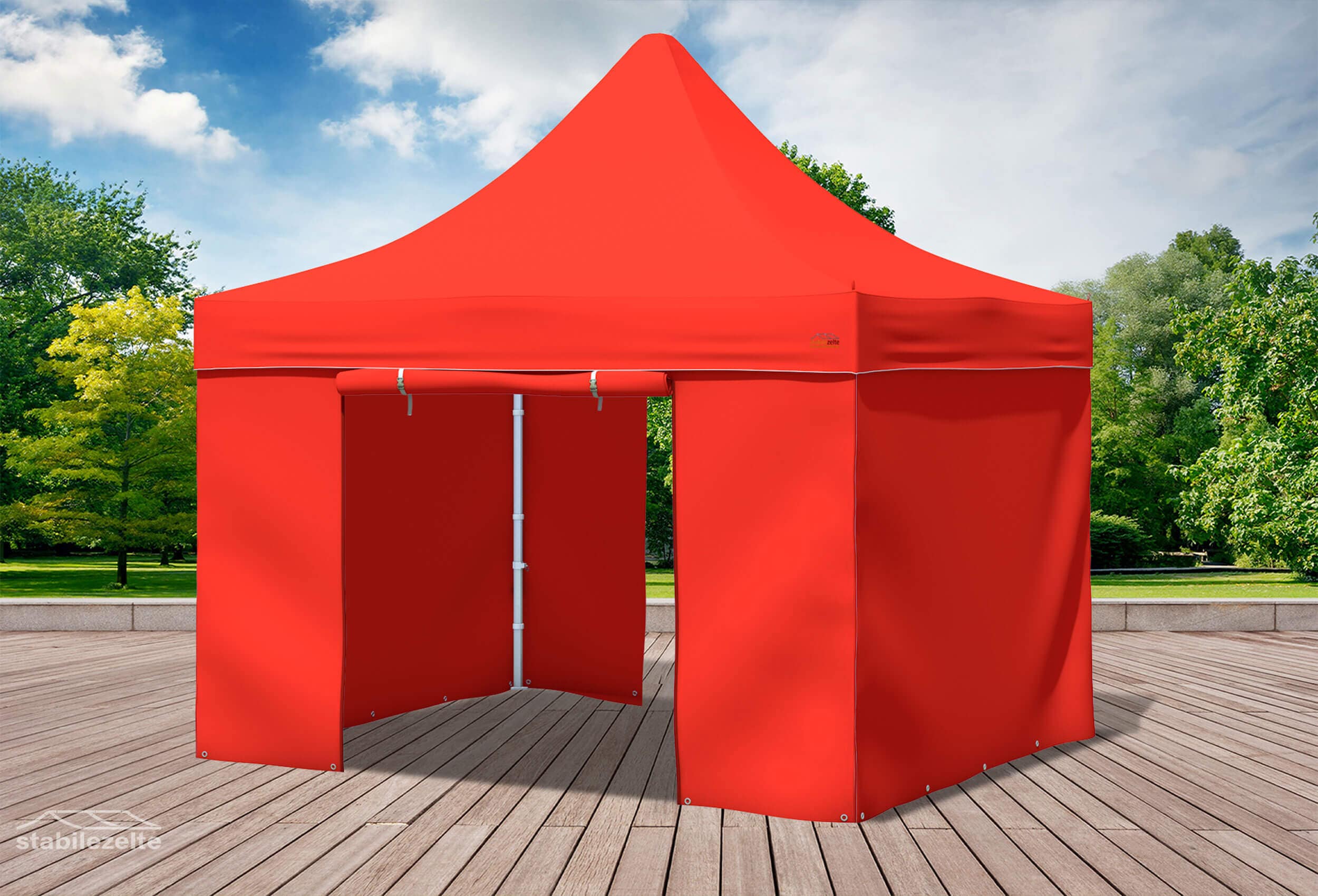 3x3 m Faltpavillon, rot