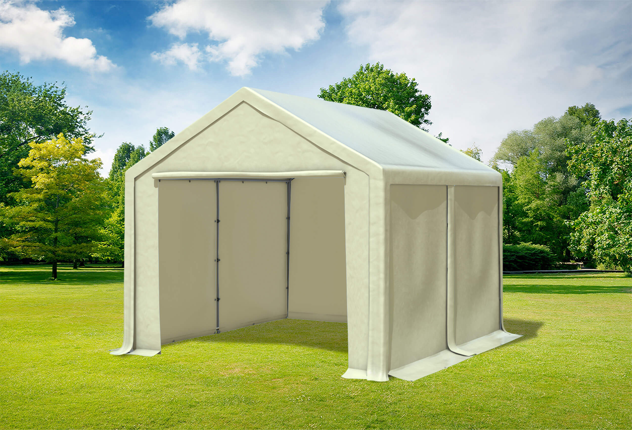 3x4 m Partyzelt, PVC Beige