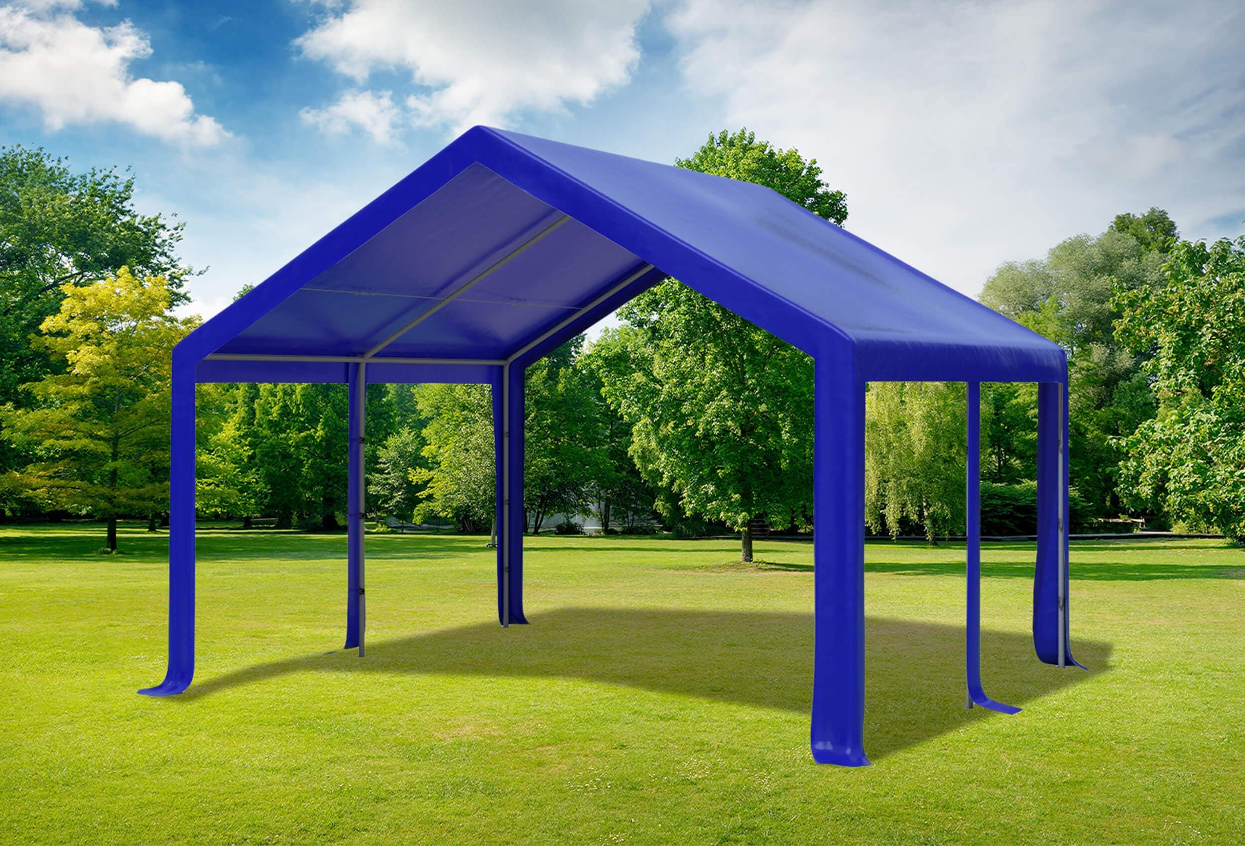 4x4 m Dachplane PVC inkl. Zubehör, 7 Farben