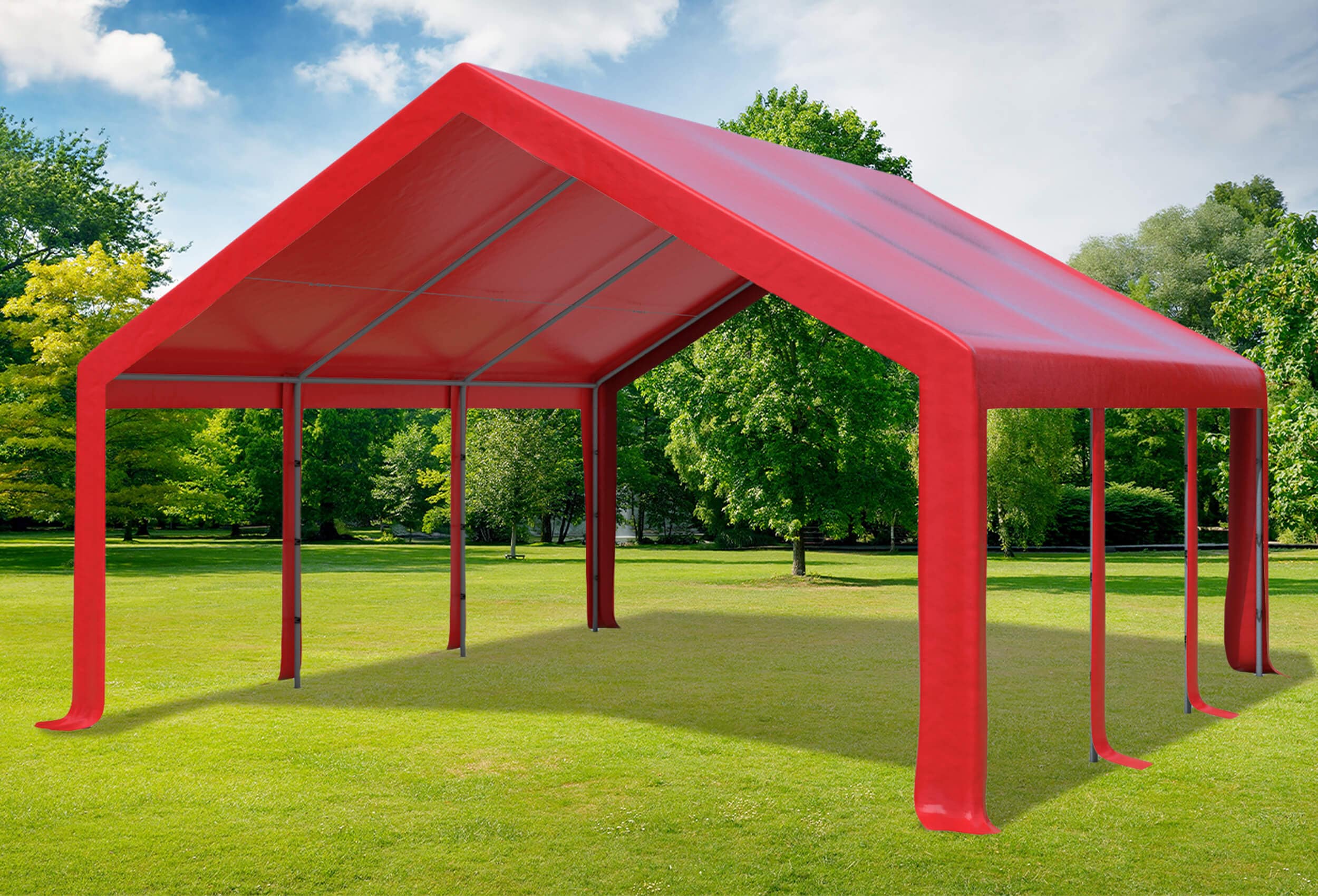 5x6 m Dachplane PVC inkl. Zubehör, 5 Farben