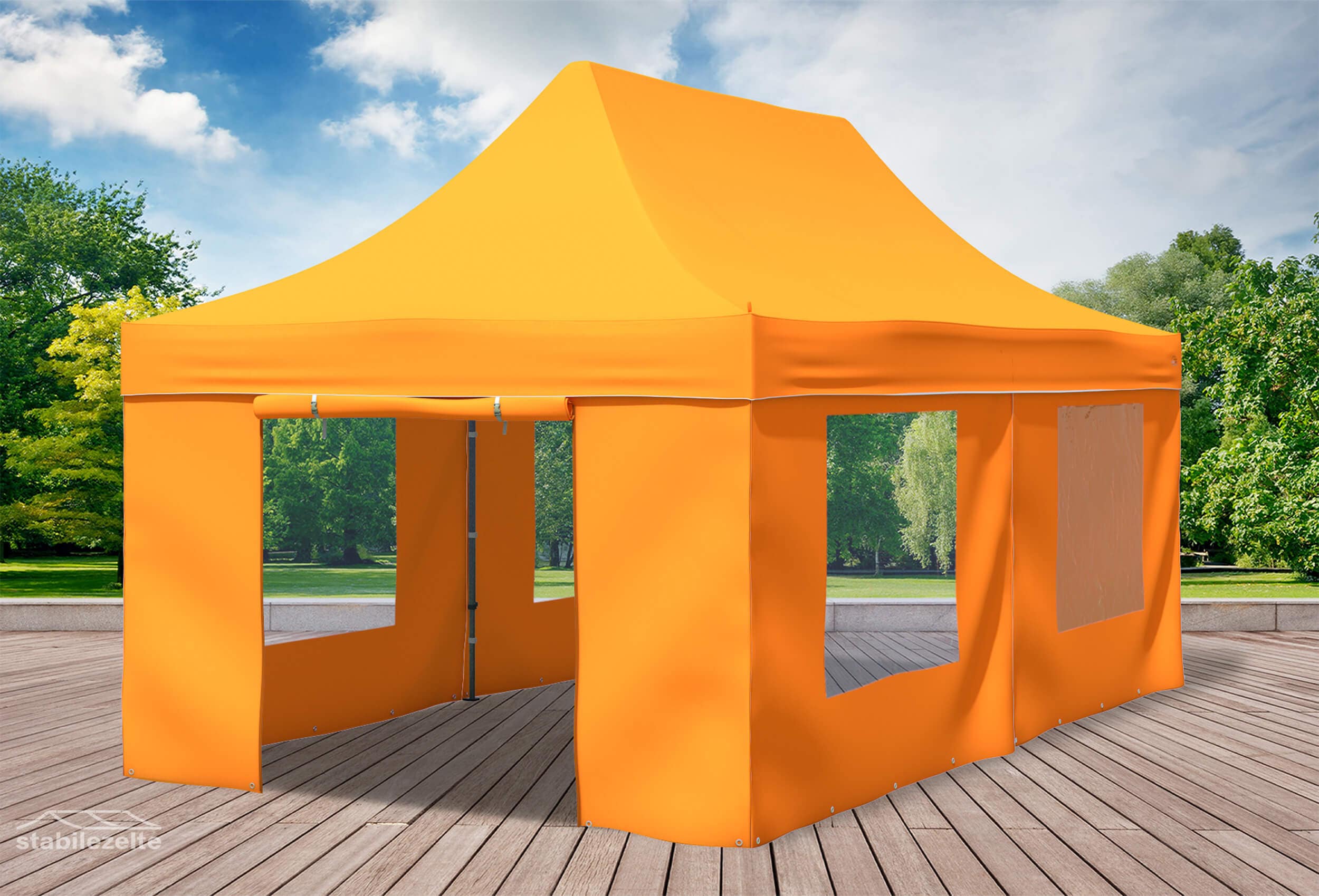 3x6 m Faltpavillon, Orange